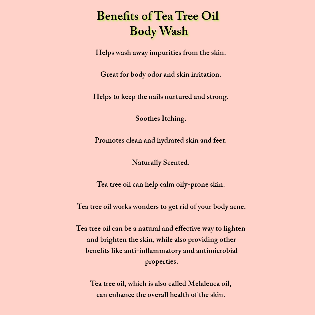 Pink Salt Himalayan with Salicylic, Niacinamide and Tea Tree Oil Body Wash 300ml