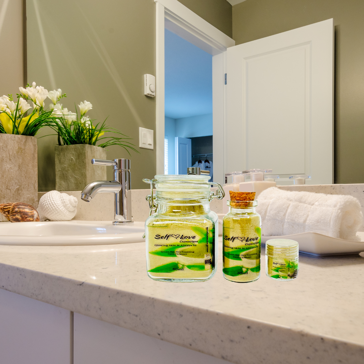 Green Tea Dry Foaming Face Cleanser