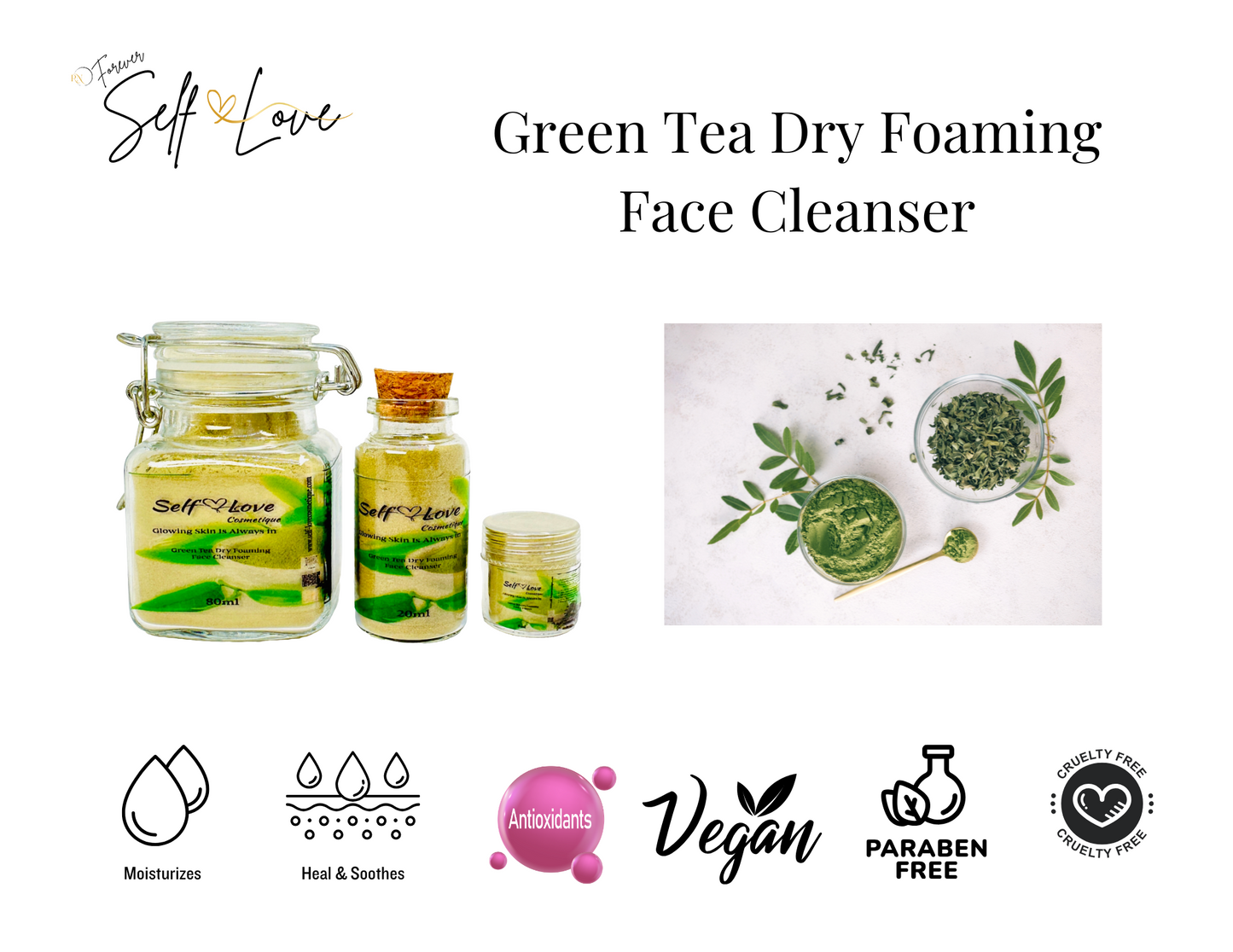 Green Tea Dry Foaming Face Cleanser