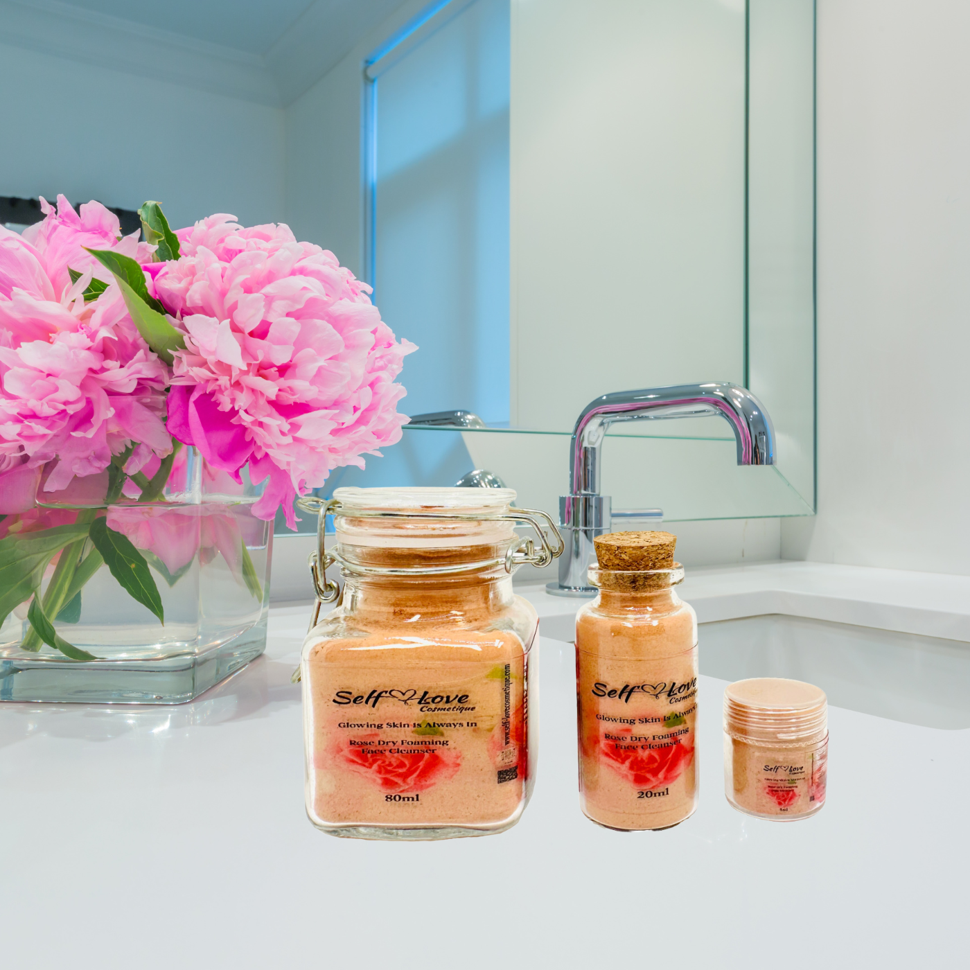 Rose Dry Foaming Face Cleanser