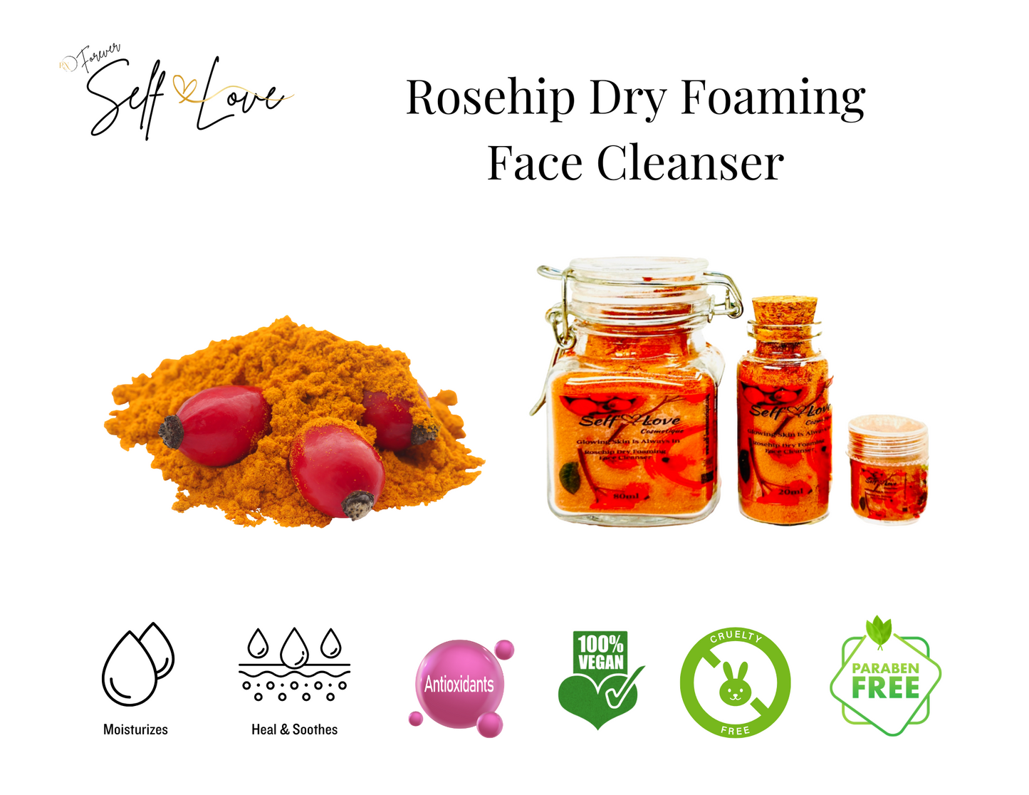 Rosehip Dry Foaming Face Cleanser