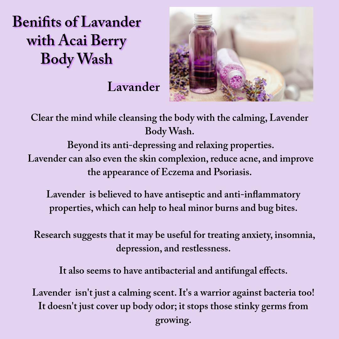 Lavender with Acai Berry Body Wash 300ml