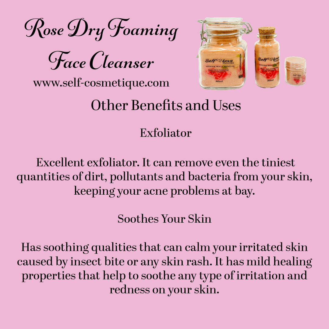 Rose Dry Foaming Face Cleanser